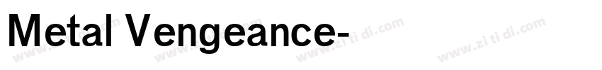 Metal Vengeance字体转换
